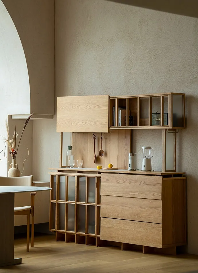 เค้าเตอร์ครัวมินิมอล ตู้กับข้าวสไตล์ญี่ปุ่น