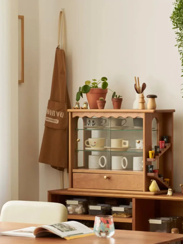 ตู้โชว์ไม้สไตล์ญี่ปุ่น รุ่น Umi - Image 3