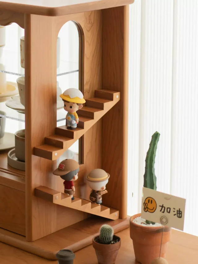 ตู้โชว์ไม้สไตล์ญี่ปุ่น รุ่น Umi - Image 4