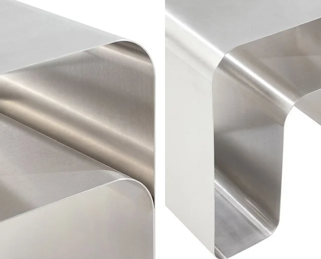 โต๊ะข้างสแตนเลสหรูหรา รุ่น Katia - Image 5