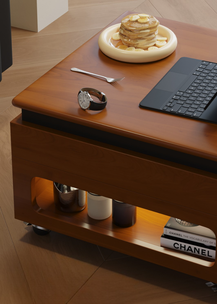 โต๊ะกาแฟโต๊ะกาแฟไม้เนื้อแข็ง รุ่น Kisen - Image 8