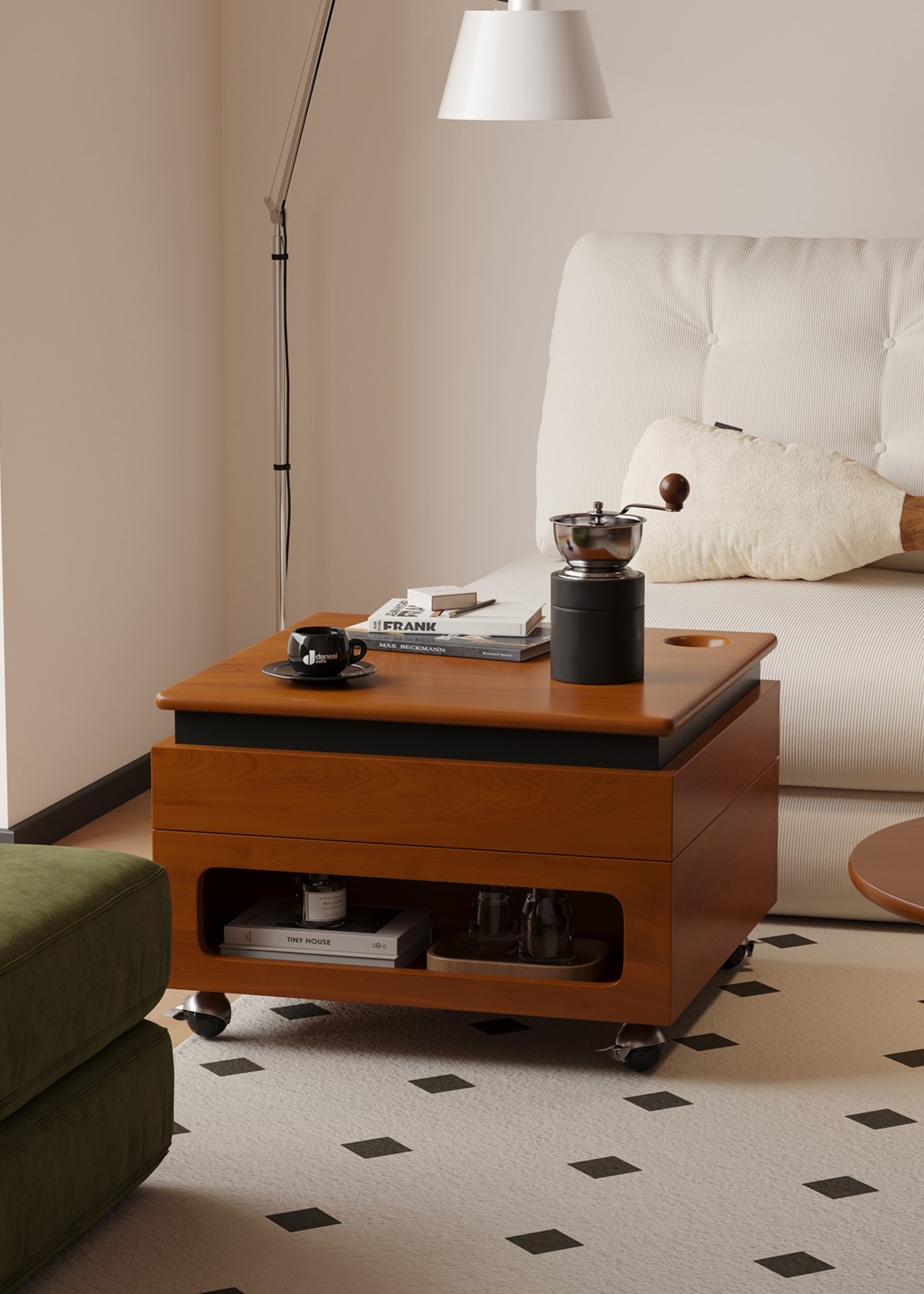 โต๊ะกาแฟโต๊ะกาแฟไม้เนื้อแข็ง รุ่น Kisen