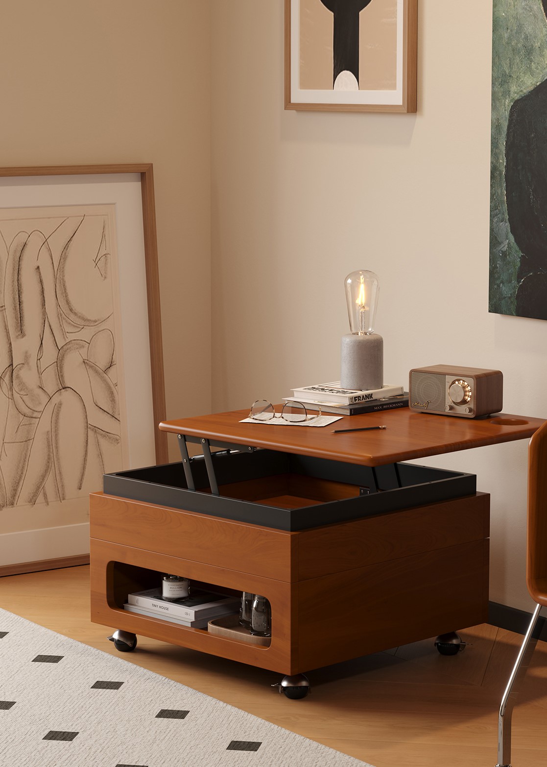 โต๊ะกาแฟโต๊ะกาแฟไม้เนื้อแข็ง รุ่น Kisen - Image 2