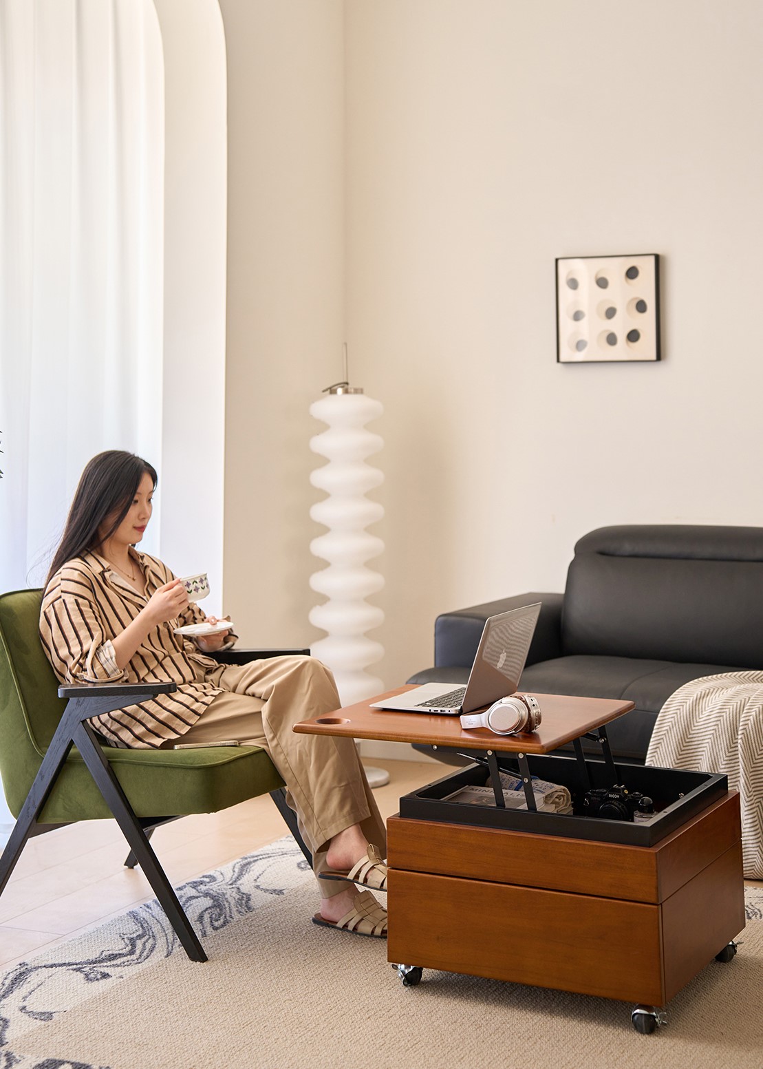 โต๊ะกาแฟโต๊ะกาแฟไม้เนื้อแข็ง รุ่น Kisen - Image 7