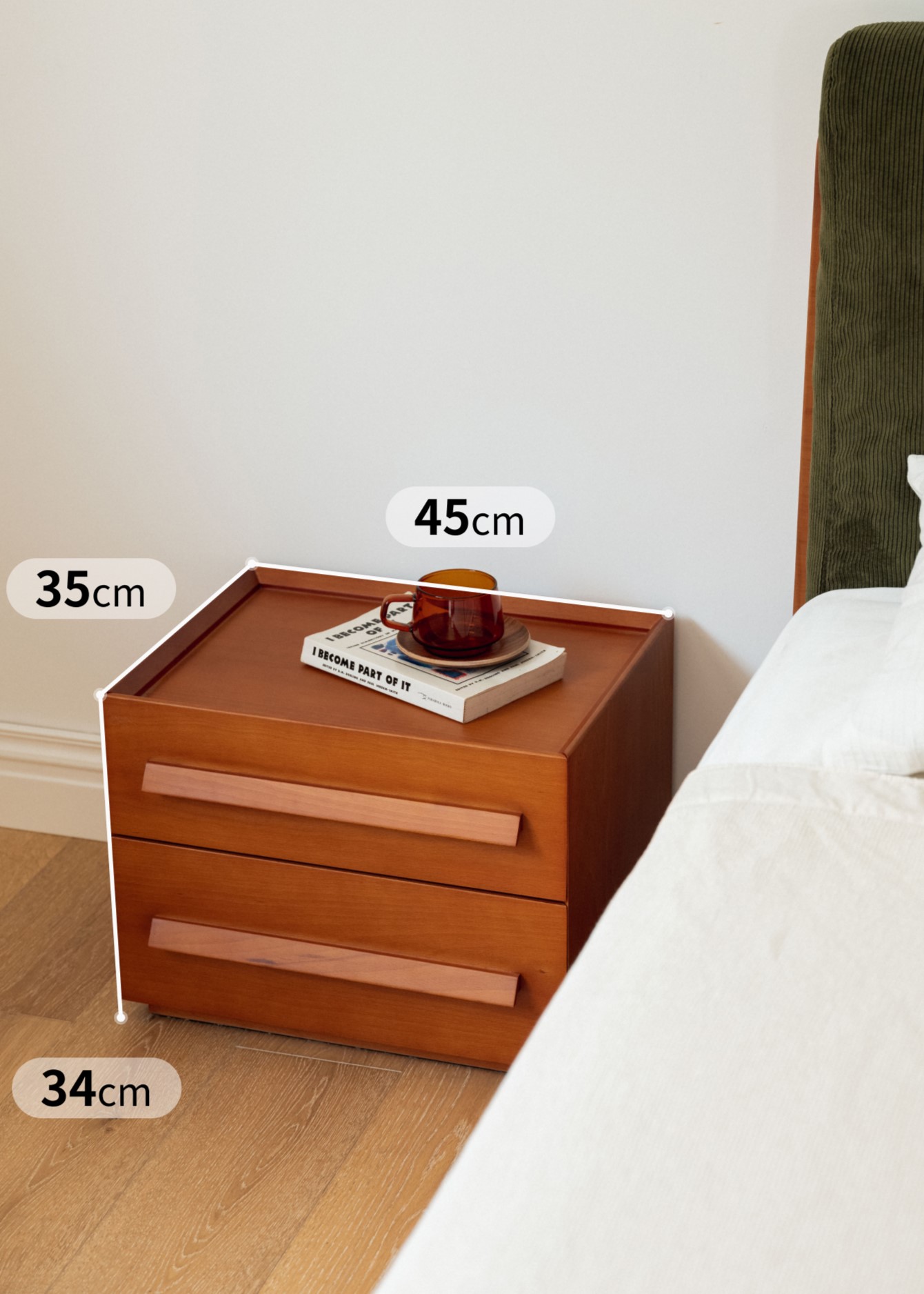 โต๊ะข้างเตียงสไตล์ญี่ปุ่นย้อนยุค รุ่น Monohana - Image 11