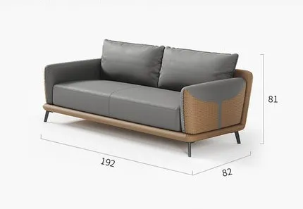 โซฟาหนังสำนักงานสไตล์โมเดิร์น รุ่น Chie - Image 5