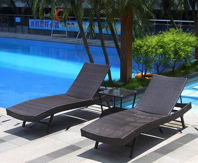 เตียงริมสระน้ำแบบเรียบง่าย รุ่น Chairo - Image 8