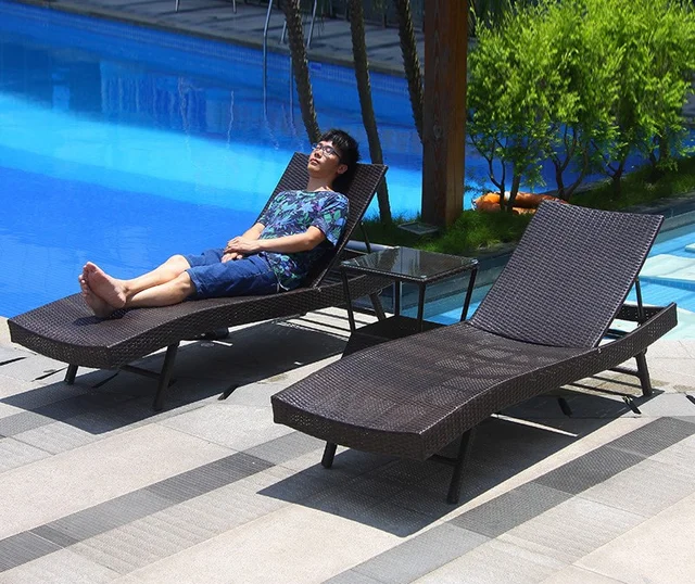 เตียงริมสระน้ำแบบเรียบง่าย รุ่น Chairo - Image 2
