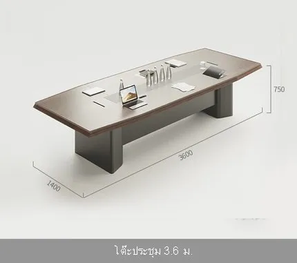 โต๊ะประชุมไม้ยาว รุ่น Kuro - Image 7