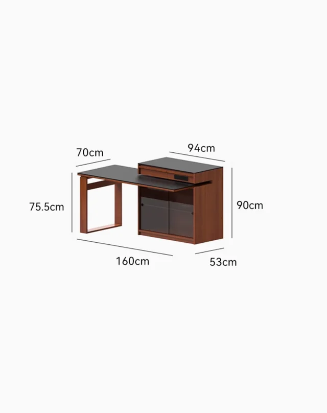 โต๊ะทานอาหารไม้จริงทรงเกาะกลางแบบแยกส่วน - Image 13