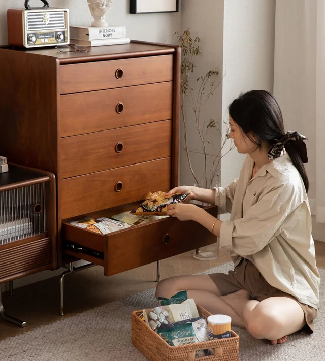 ตู้ลิ้นชักไม้สไตล์วินเทจ รุ่น Kiku - Image 7