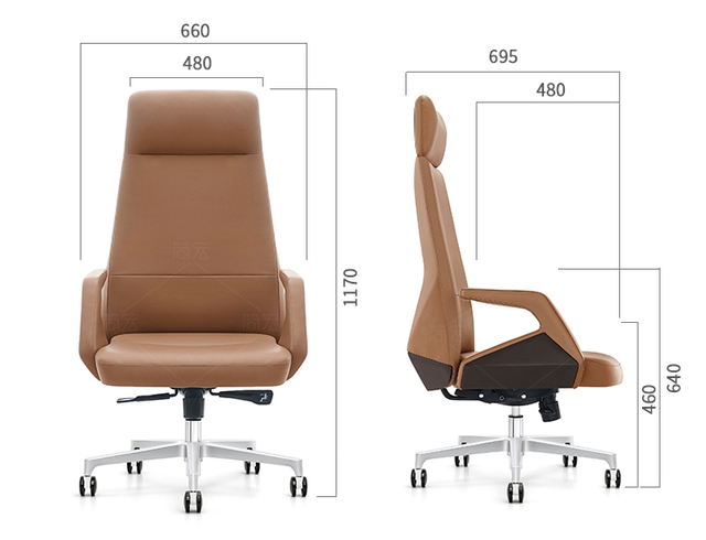 เก้าอี้ผู้บริหารหนังดีไซน์เรียบหรู รุ่น Chairo - Image 7