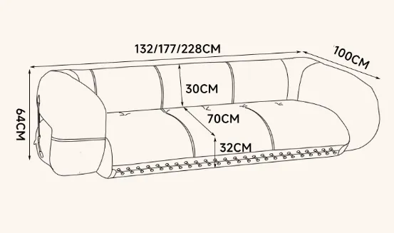 โซฟาหนังปรับนอนได้ รุ่น HIDEKO - Image 14