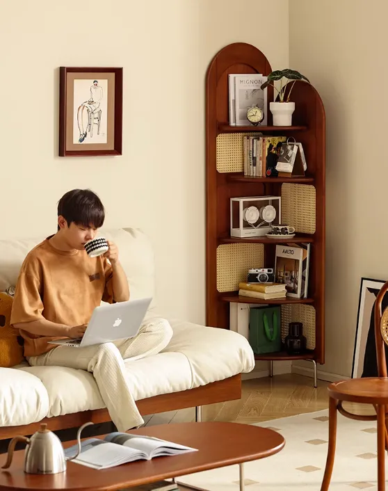 ชั้นวางของเข้ามุมสไตล์วินเทจ รุ่น Sato - Image 3