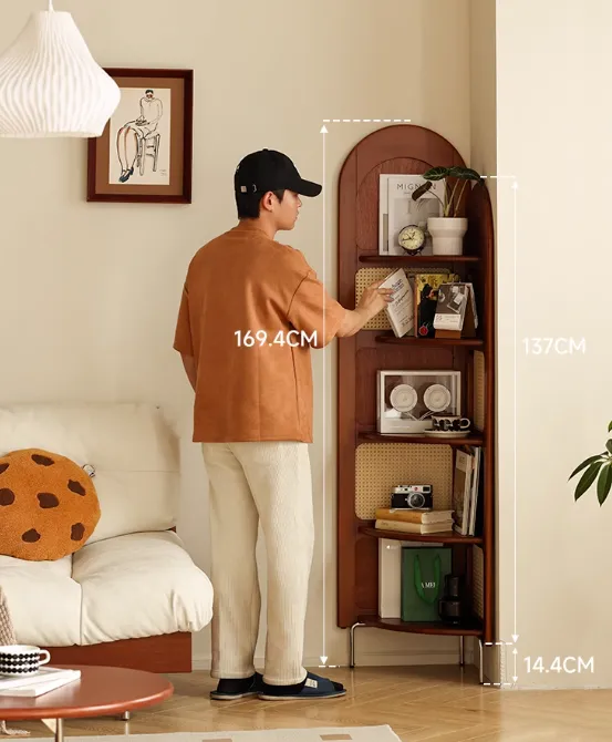 ชั้นวางของเข้ามุมสไตล์วินเทจ รุ่น Sato - Image 6