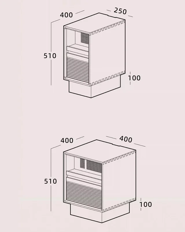 โต๊ะข้างเตียง มีไฟในตัว พร้อมลิ้นชักเก็บของ รุ่น Hisui - Image 10
